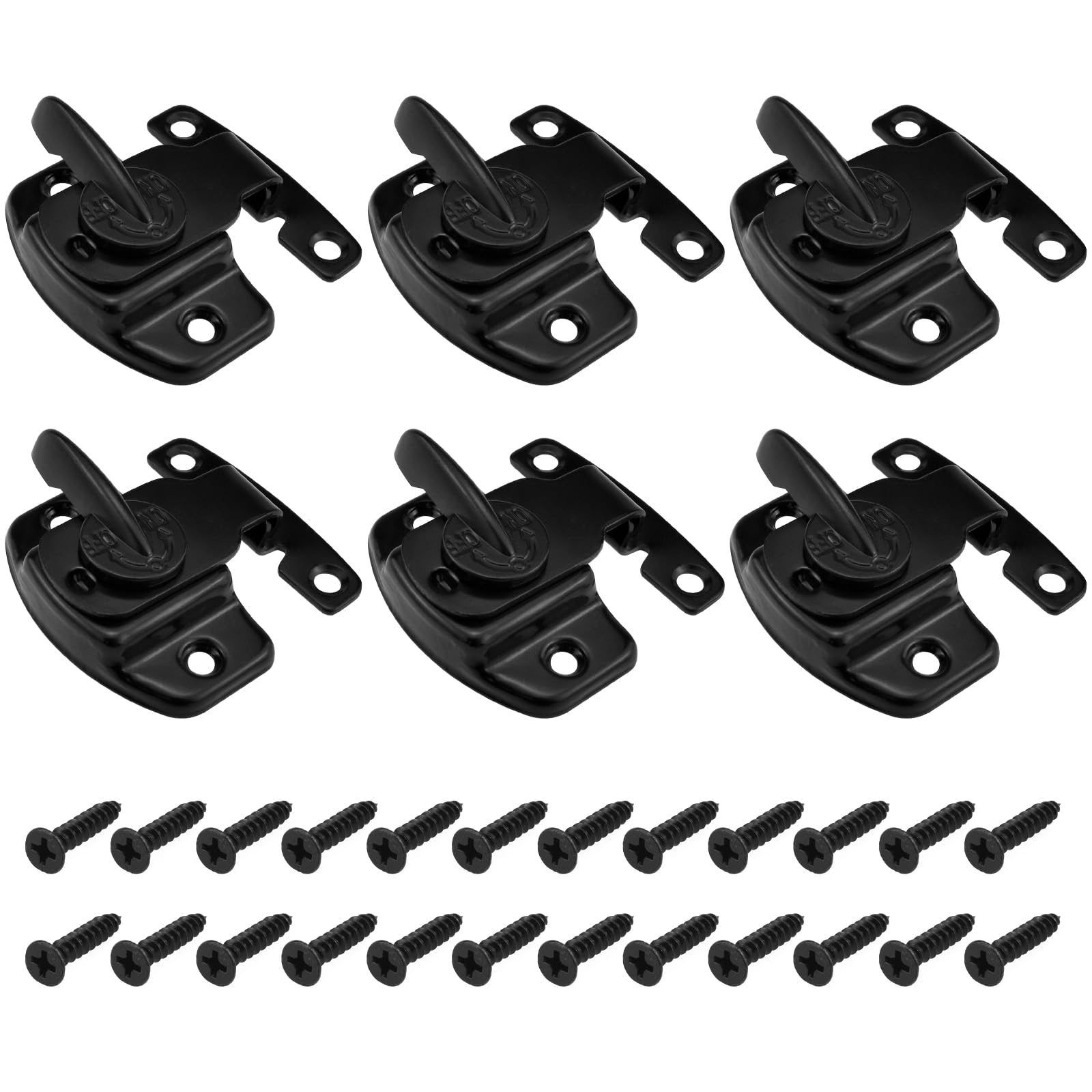 Amazon.com: ZIUZI 6 Sets Table Leaf Latch Lock Hardware, Black